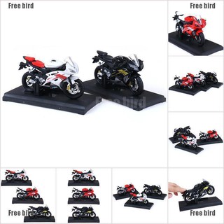  Miniatur  Diecast Motor Yamaha yzf r6 YZF R6 Warna  Biru  