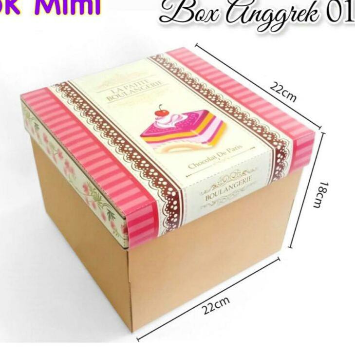 

TERLARIS Dus Box Kue Tart 22cm ,,