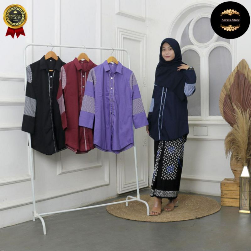 Baju Santri Putri Toyobo M L XL  | Baju Santriwati | Tunik Santriwati | Tunik Santri Putri | Atasan 