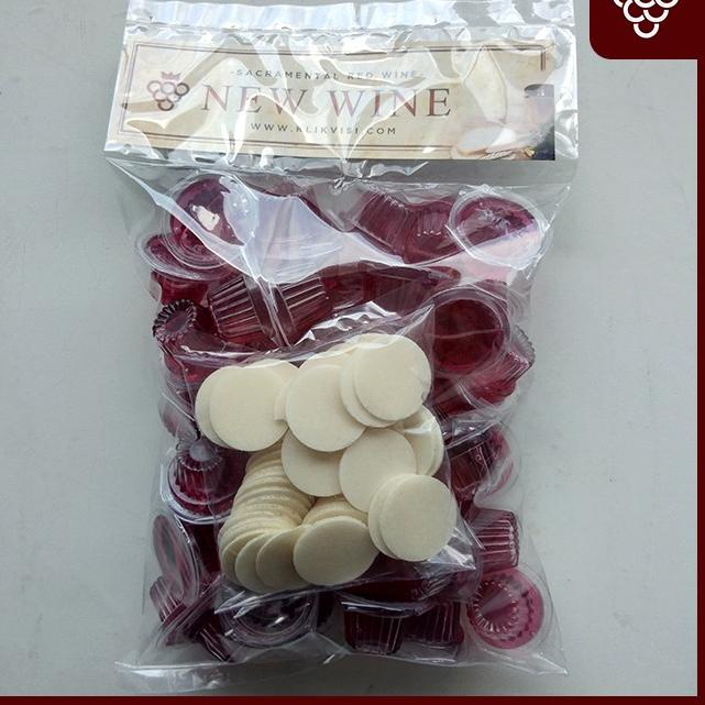 

Dijamin Miring harga - Anggur Perjamuan Kudus + Hosti - Isi 50 Cup + Hosti