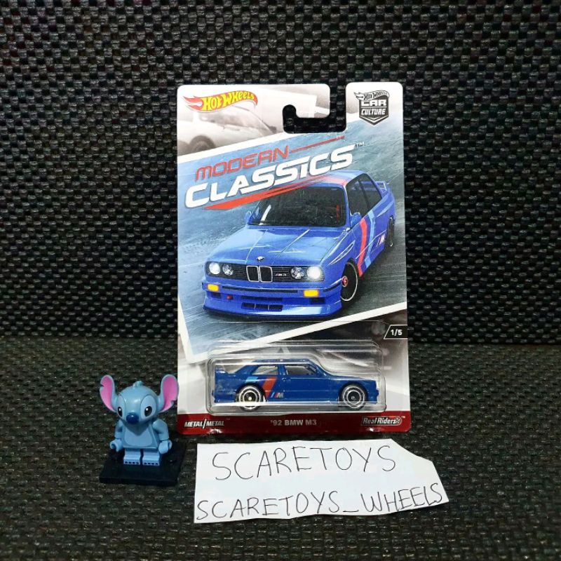 Hot Wheels 92 BMW M3 biru blue Modern classics classic