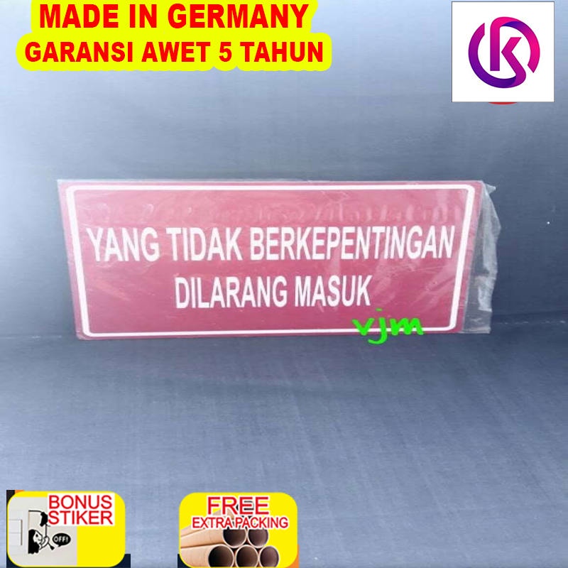 

Grosir Plat Acrylic YANG TDK BERKEPENTINGAN DI LRNG MASUK