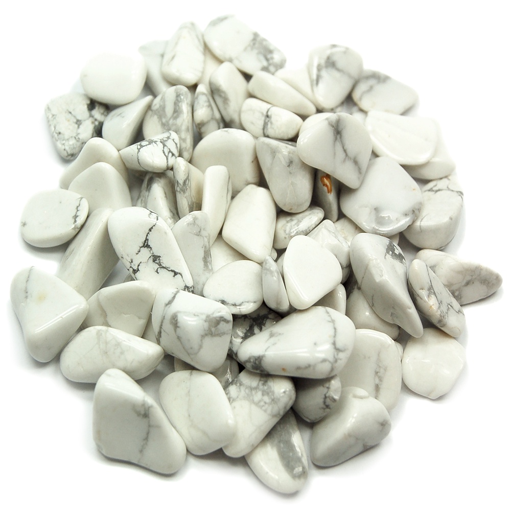 HOWLITE STONE/ TUMBLED STONE/ BATU HOWLITE/ NATURAL STONE/ BATU