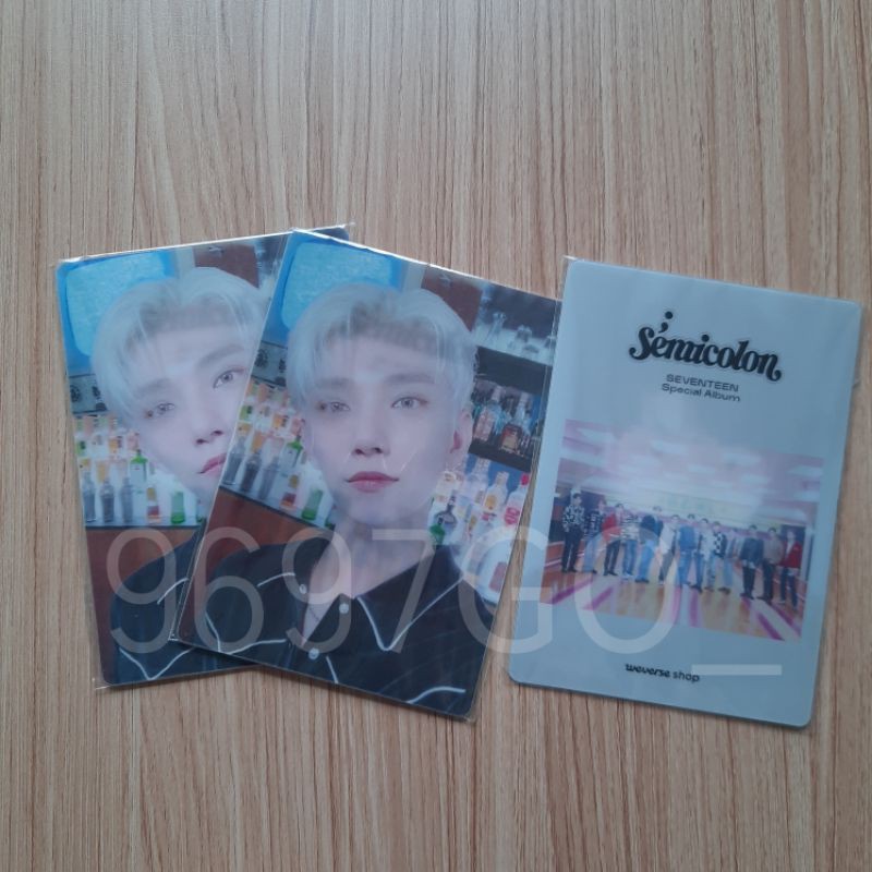 Ready Stock Lenticular card semicolon album seventeen weverse gift wonwoo joshua