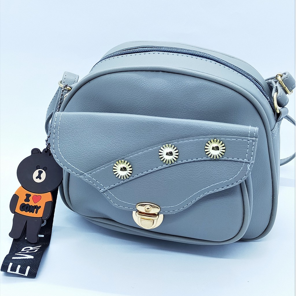 TAS SELEMPANG SLING BAG MINISO OVAL GREISY