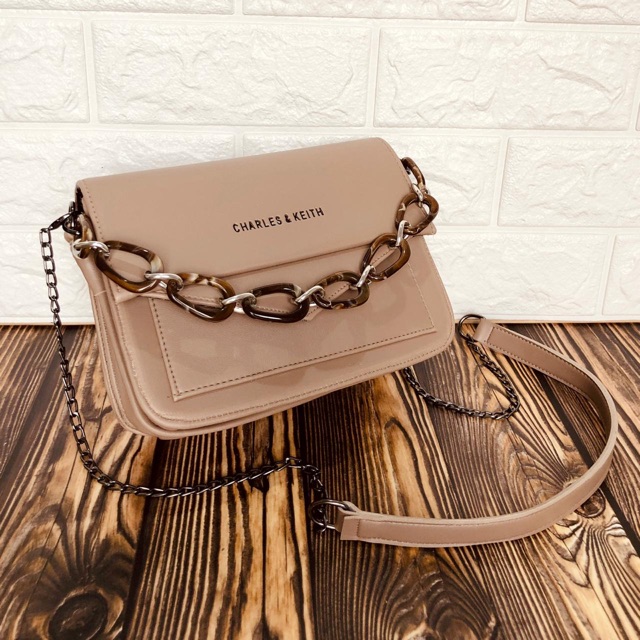 Heiko Bisa Cod Promo Sale Tas Wanita Charles Keith Princess 3ruang Sling Bag Import Murah Shopee Indonesia