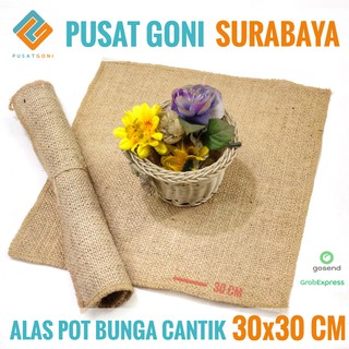  Alas Pot Bunga  Cantik 30x30 CM Kain Goni Alas  Hampers 