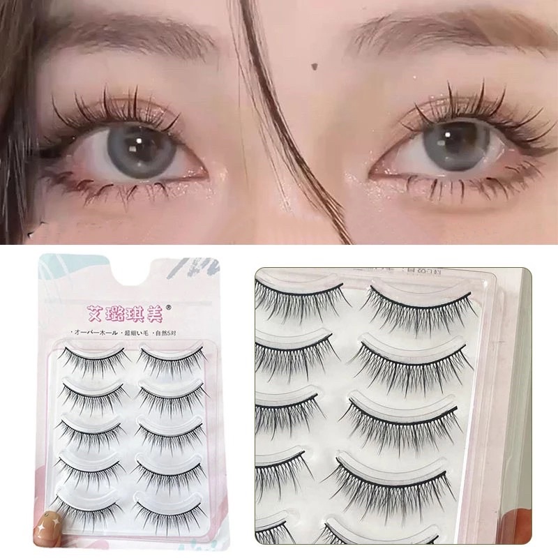 F11 - FAIRY LASHES 5 Pairs Japanese Supernatural False Eyelashes Little Devil Cosplay Natural Fairy Lash Extension False Eyelashes Big Eyes Makeup