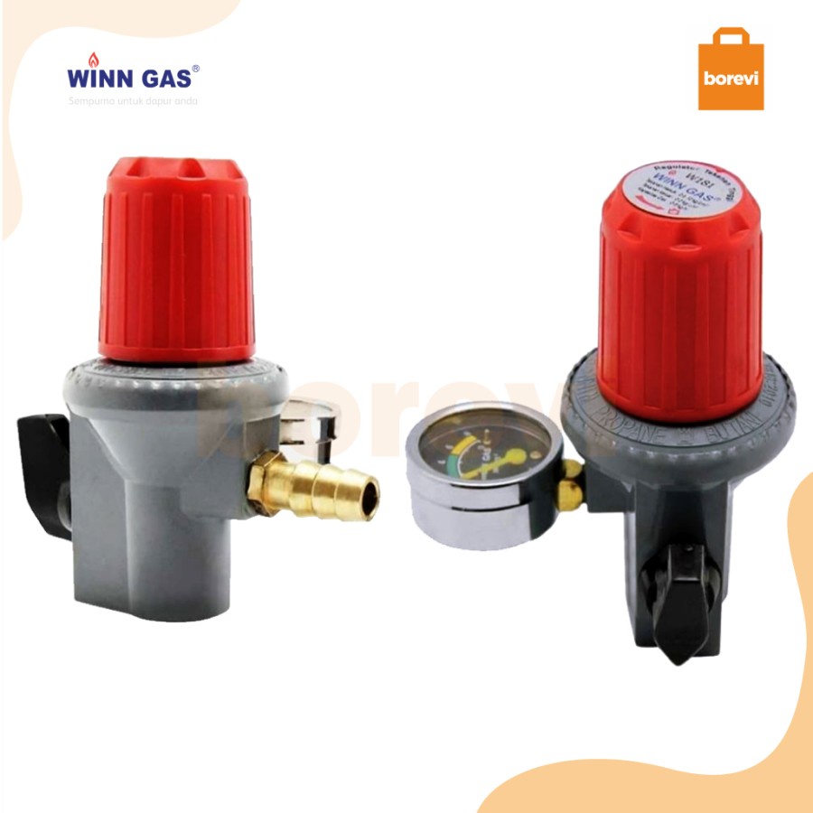 Regulator WINN GAS W 181 M High Pressure (Pakai Meter) | SNI