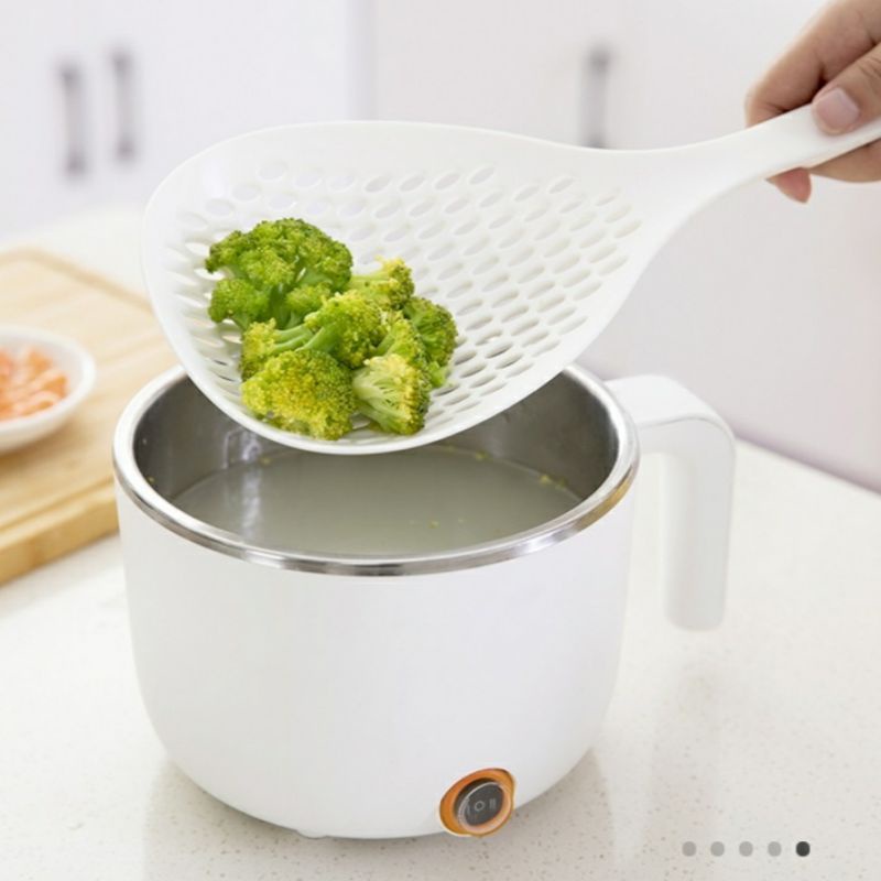 IUIGA Multipurpose Strain Collander Saringan Peniris Makanan Putih Estetik untuk Mie Sayuran Goreng 