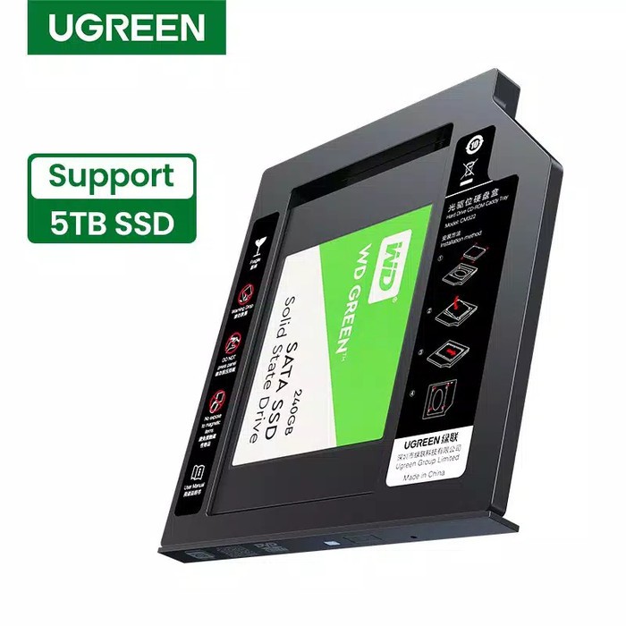 Ugreen HDD Caddy 9.5mm universal Sata Harddisk 2.5" SSD