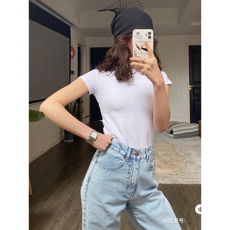 high waist kekinian  kulot celana jeans panjang wanita