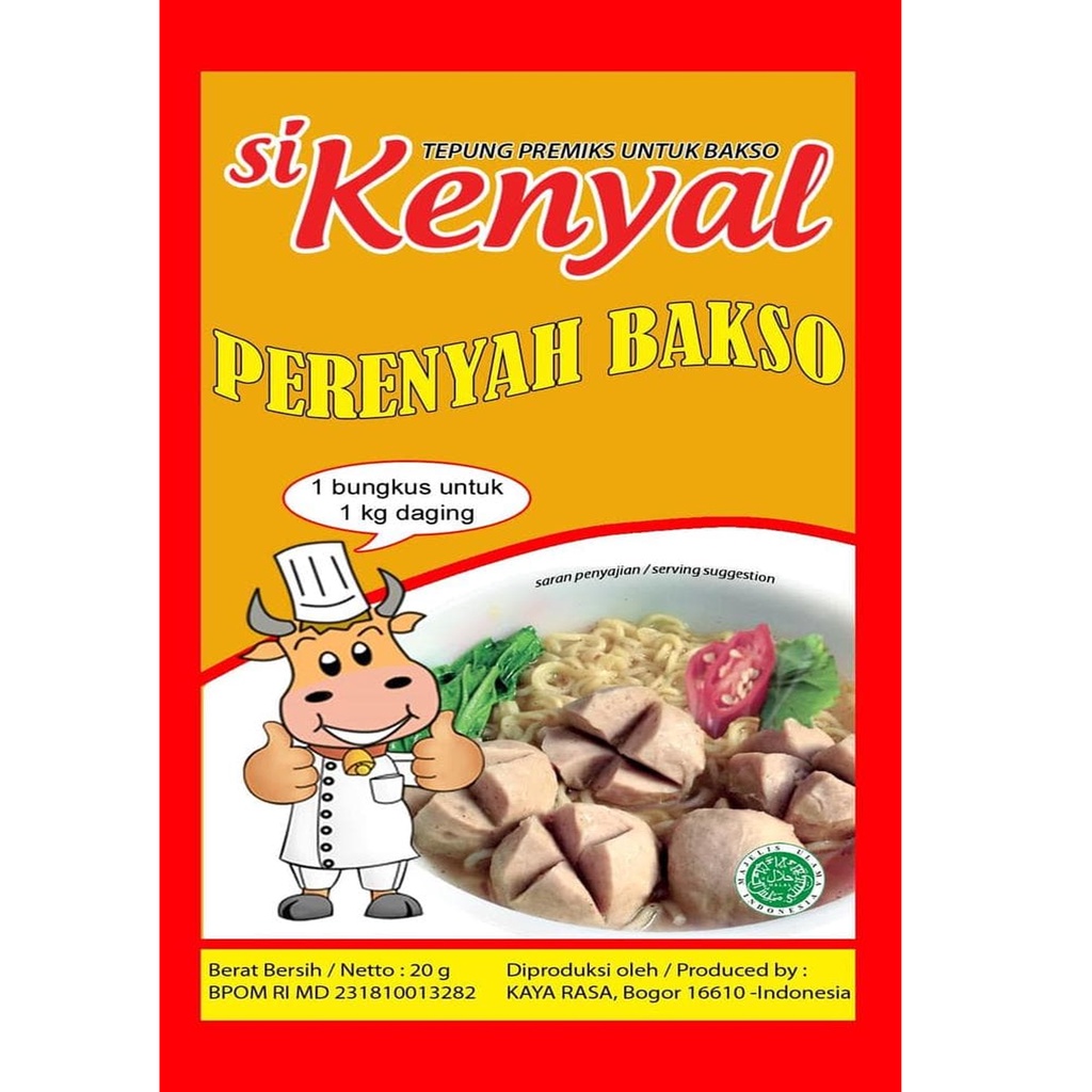 CS1-Si Kenyal Tepung Premiks Untuk Bakso/Tepung Perenyah Bakso 20 gram