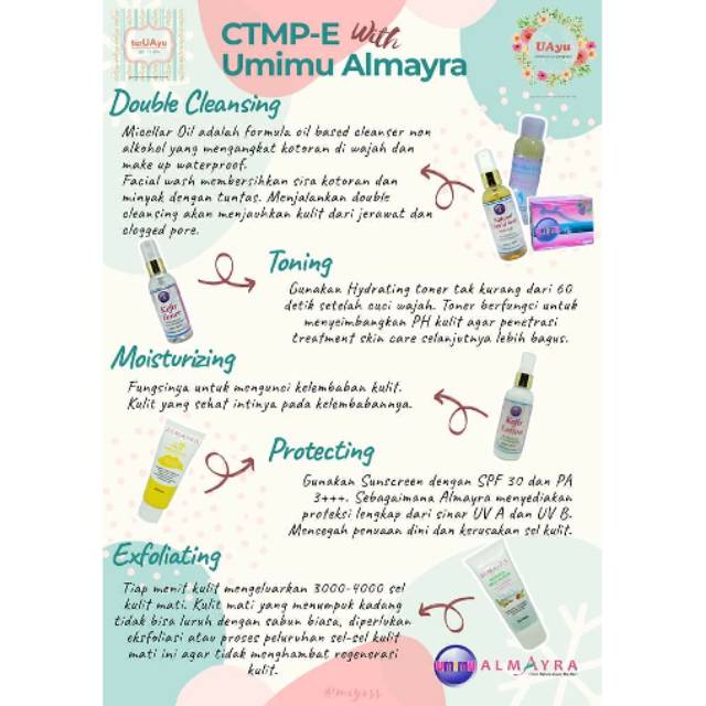 COD Paket Perawatan kefir CTMP Plus Eksfoliasi Umimu Almayra Paket untuk Flek hitam