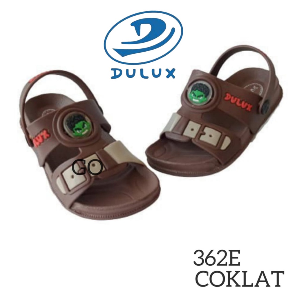 gos DULUX 362E HULK Sandal Selop Anak Laki Laki Tali Belakang Karakter