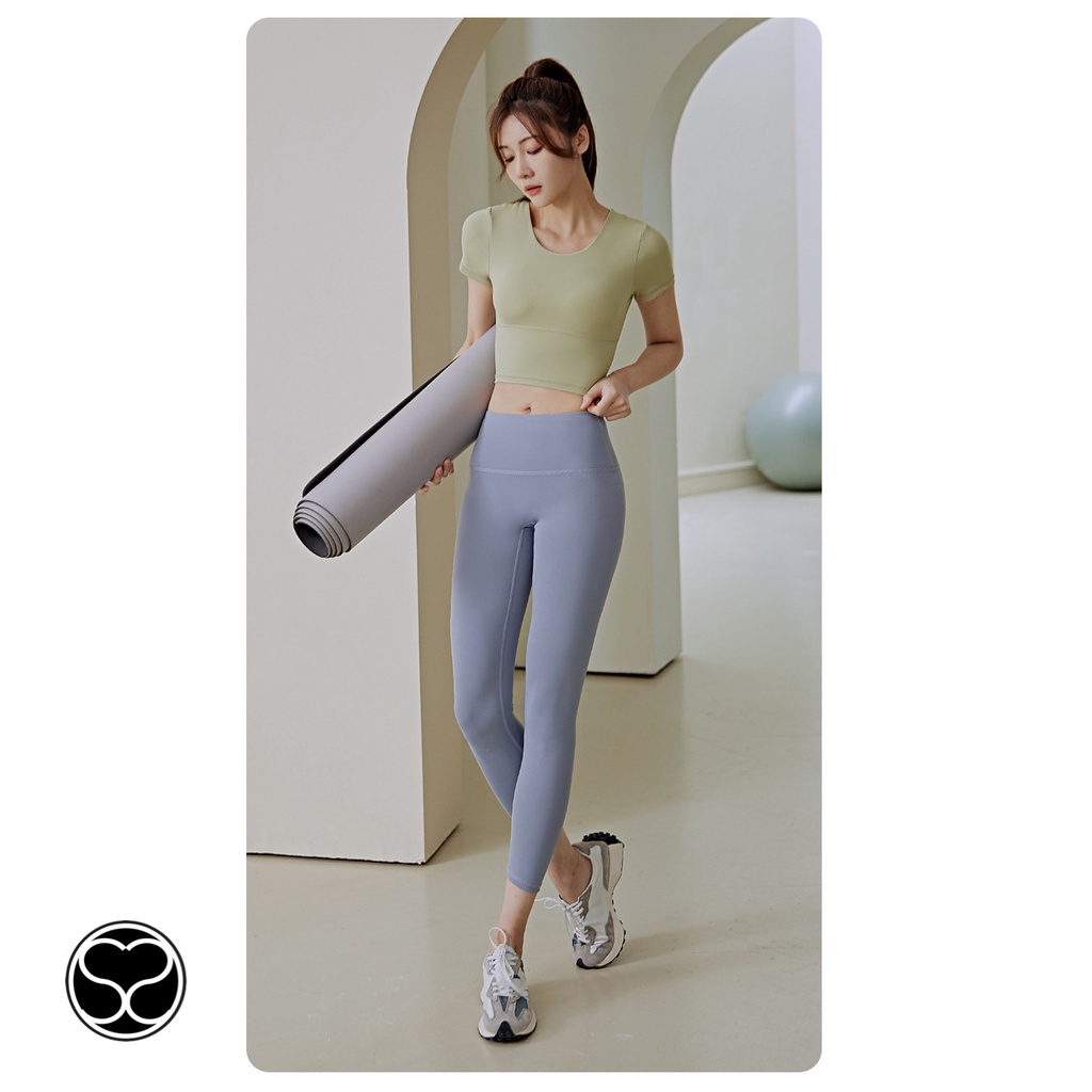 Secondshape - Chloe String Crop Top Baju Olahraga Wanita Yoga Senam Zumba Fitness Sepeda Pilates