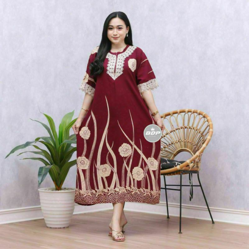 daster renda daster arab daster rayon bunga bunga ibu hamil dan busui merah hijau kuning daster payung klok