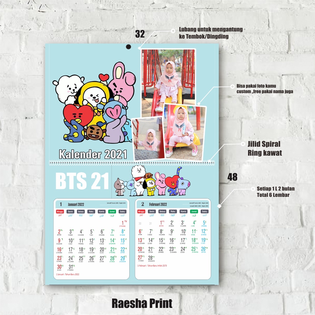 

KALENDER 2022 CUSTOM BISA PAKAI FOTO