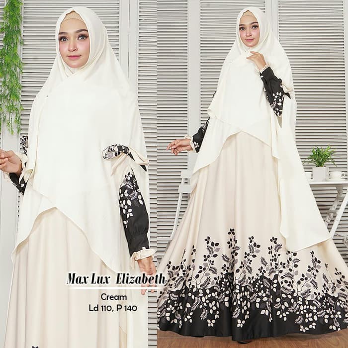 Unik Baju Busana Muslim Wanita Gamis Syari Pesta Max Lux Elizabeth Terbaru Murah