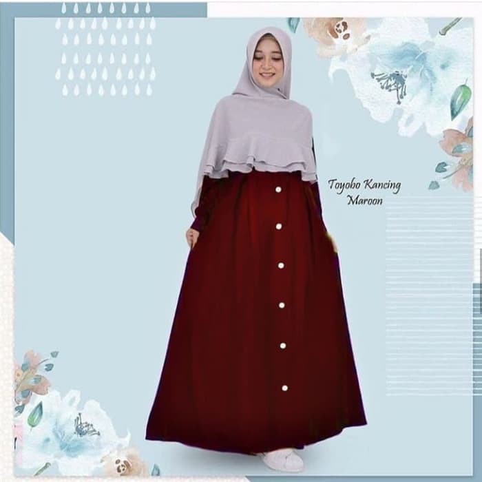 gamis toyobo kancing gamis syari gamis monalisa