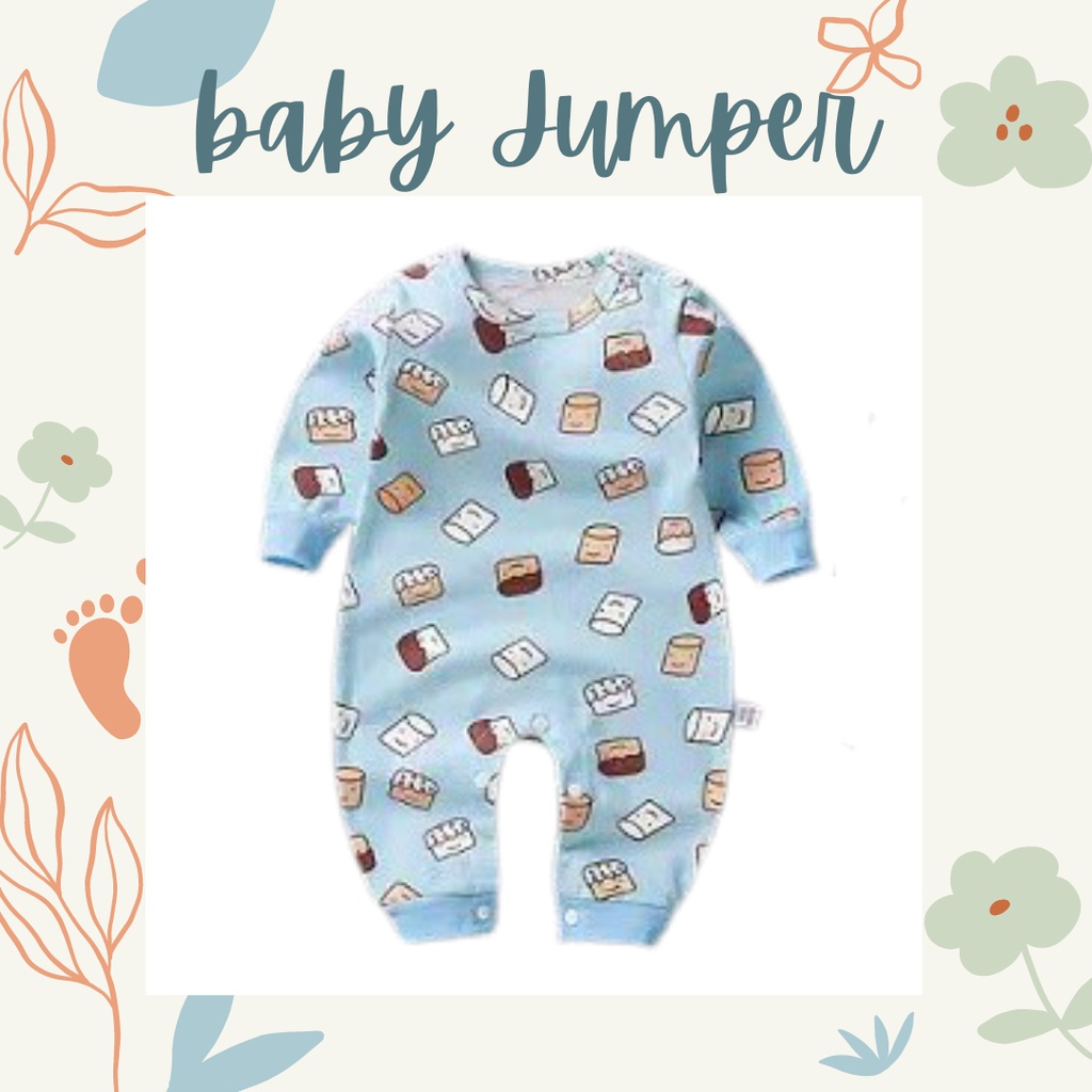 MBSS JUMPER BAYI PANJANG IMPORT 0-6 bulan / romper bayi baju bayi jumper lucu bayi 100% import A1