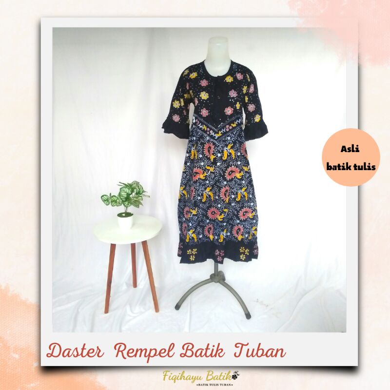 Baju daster batik tuban rempel jumbo pekalongan kencana ungu solo lengan panjang murah busui premium