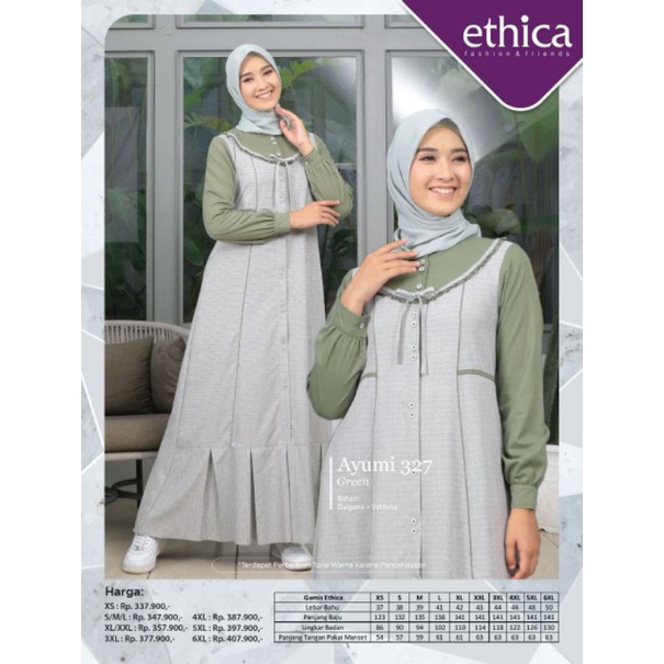 ETHICA GAMIS AYUMI 327 BLACK CREAM GREEN