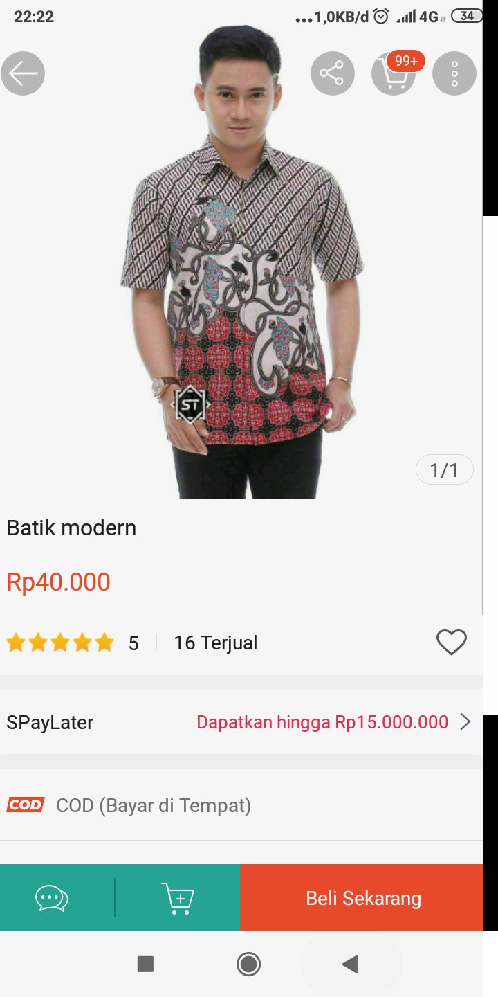 New Arrival Distro Batik Pria Sogan Hrb026 Batikaf Notoarto Batik Ipnu-ippnu Hem Pria Bell