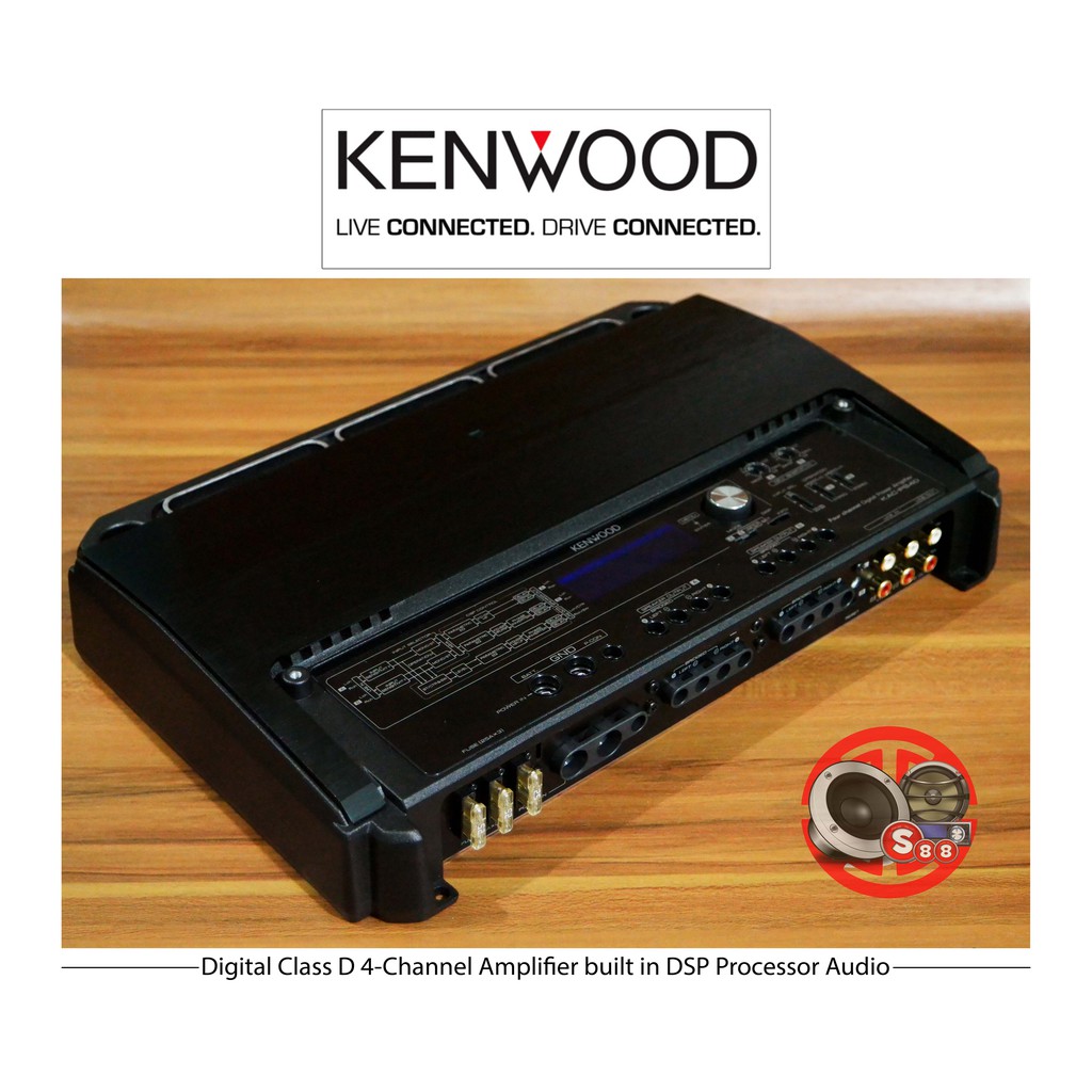 Kenwood KAC-PS4D Digital Amplifier With DSP Digital EQ Crossover