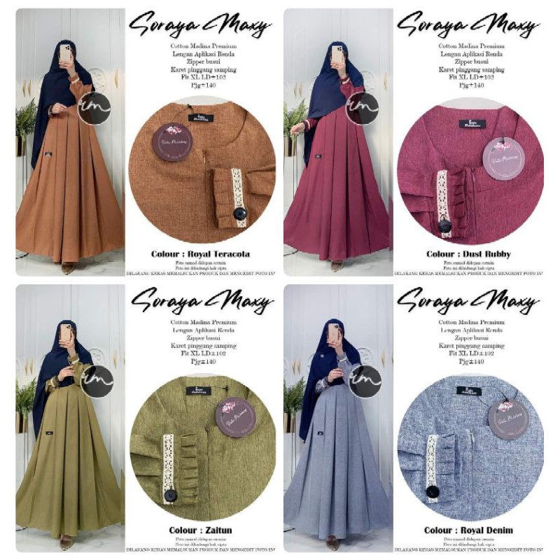 Dress Gamis Polos Ori Syari by Ratu mulabess Original Ratu