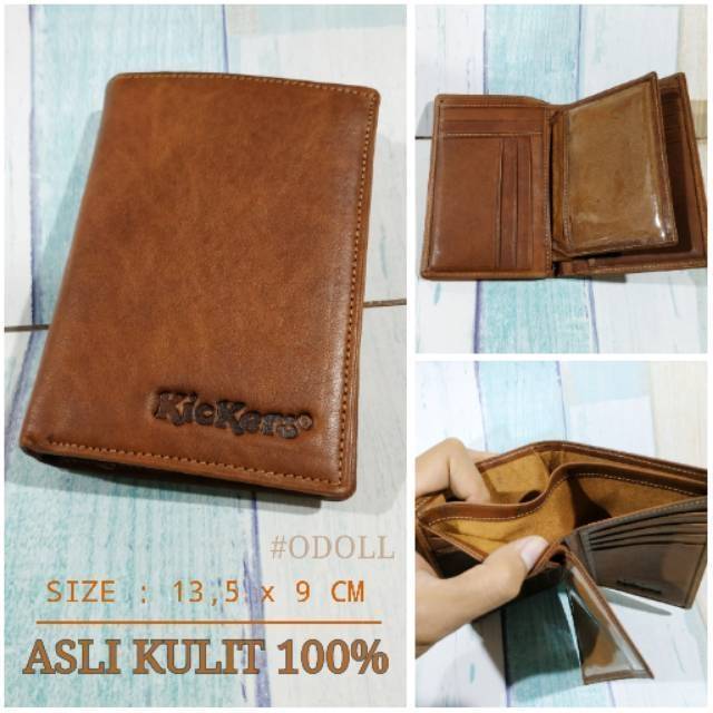 Dompet Pria Kulit Asli Furing Tebal 3/4