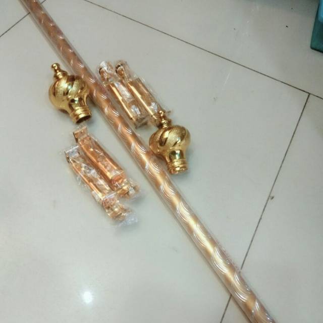 Batang stik gorden Tiang ulir tozan gold