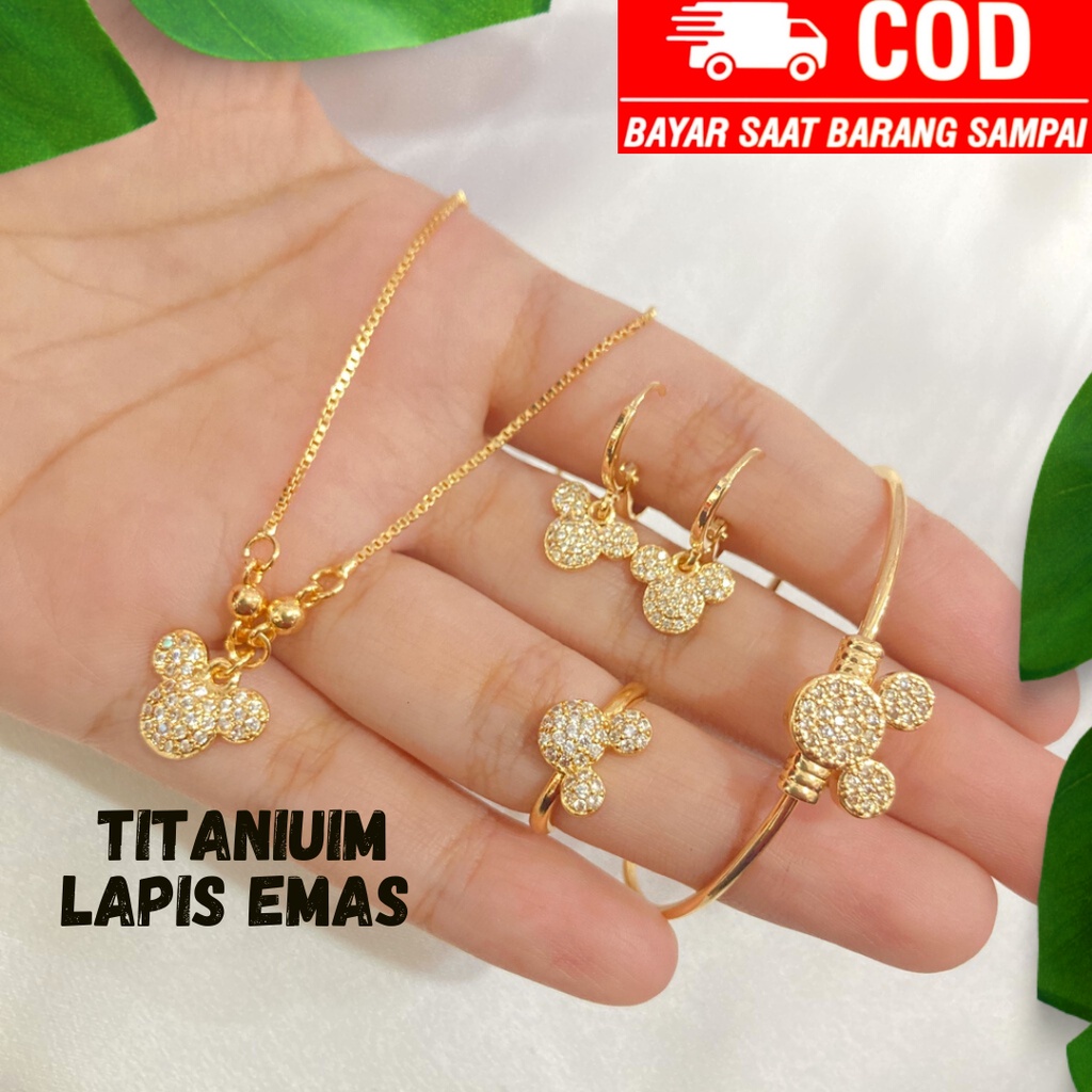 Kalung satu set anak Titanium kalung satu set anak mewah