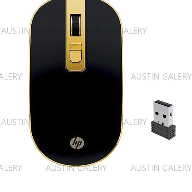 ☇ Mouse Wireless HP S4000 1600DPI / Wireless Mouse Komputer ✷
