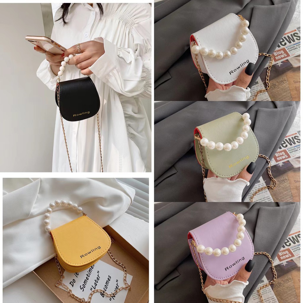 MARKAS MS1431 Tas Mutiara Mini Perempuan Korean Style Fashion Wanita Woman Shoulderbag