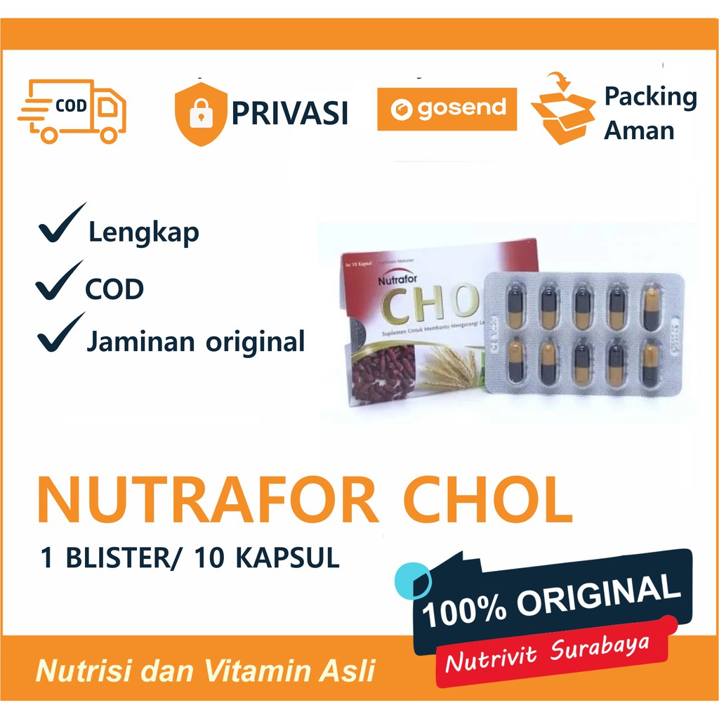 NUTRAFOR CHOL 1 STRIP ISI 10 KAPSUL