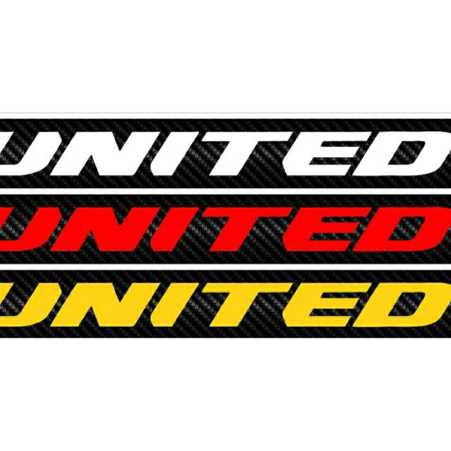 Stiker decal downtube bagian bawah sepeda MTB united