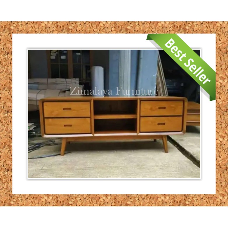Meja TV Minimalis, Meja TV Jati, Meja TV Retro Minimalis, Meja TV Minimalis Laci