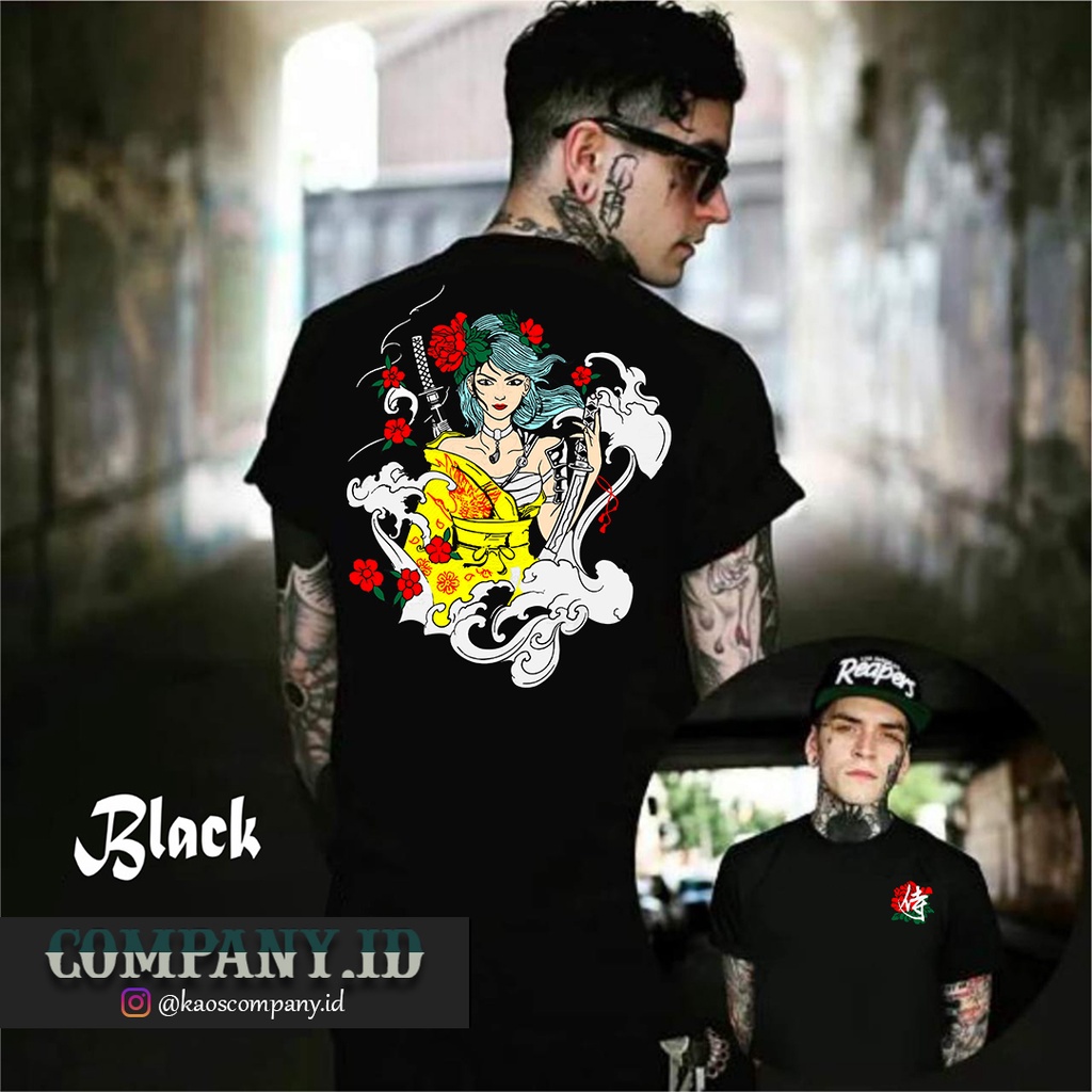 TSHIRT - SAMURAI - KAOS JEPANG - KAOS HITAM - KAOS FIGHT - KAOS MURAH - KAOS DISTRO - TSHIRT DISTRO 