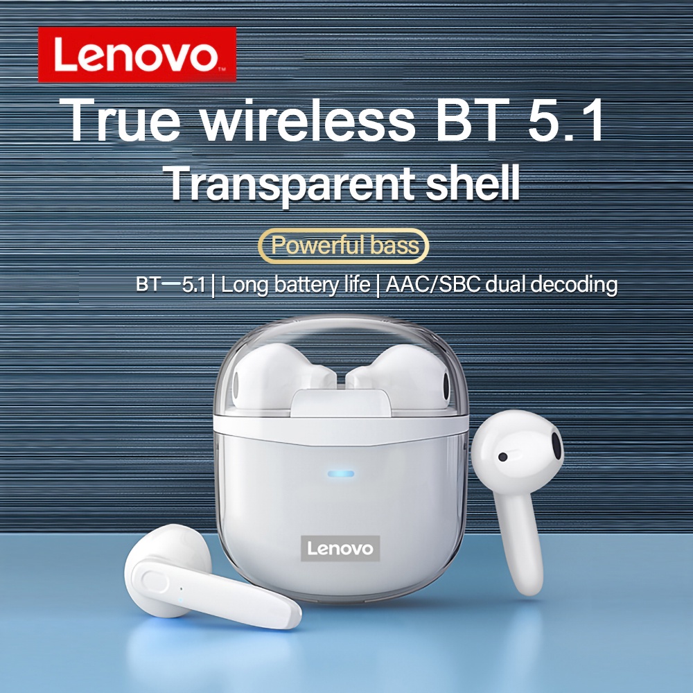 Lenovo XT96 TWS Wireless Headset Bluetooth 5.1 Headset Touch Control Stereo Noise Reduction With Microphone Low Latency