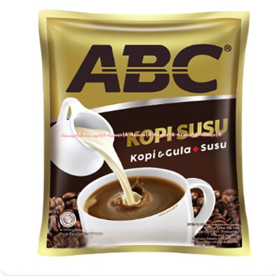 Kopi ABC Susu Kopi Isi 20 Sachet kopi gula yang khas dan krimer nabati yang nikmat bebas kolesterol