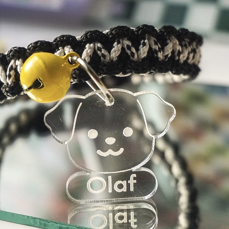 Kalung kucing dan anjing | Cat&amp;Dog collar with acrylic chain by Yeele