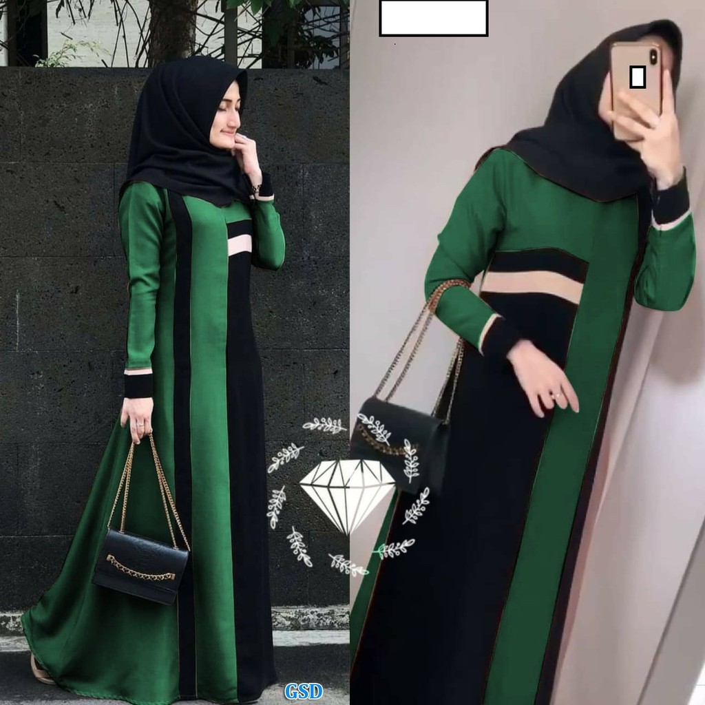 MAXI WANITA 001/ Gamis Wanita Muslim/Maxi Muslimah / Baju Muslim Wanita Hijab