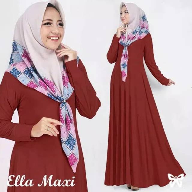 Baju muslim wanita Ella jersey