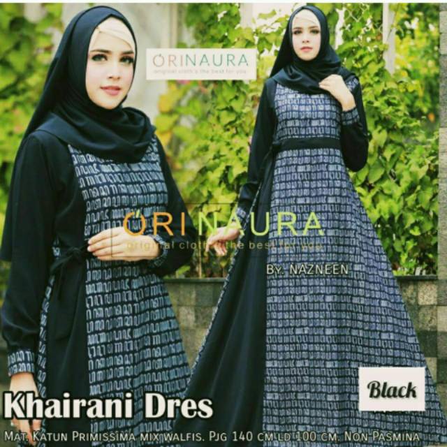 GROSIR COUPLE KHAIRANI DRESS aksara