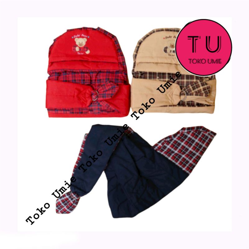 Gendongan Baby Bess Tua Topi/gendongan bayi pakai topi/gendongan