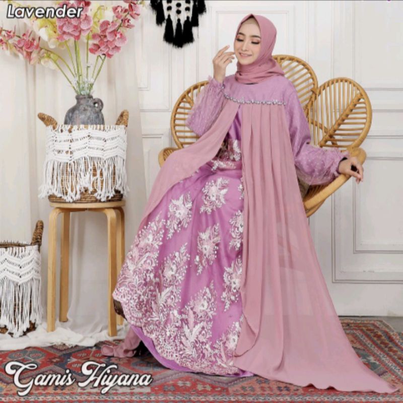baju pesta hiyana dress muslimah fashion gamis lamaran wisuda