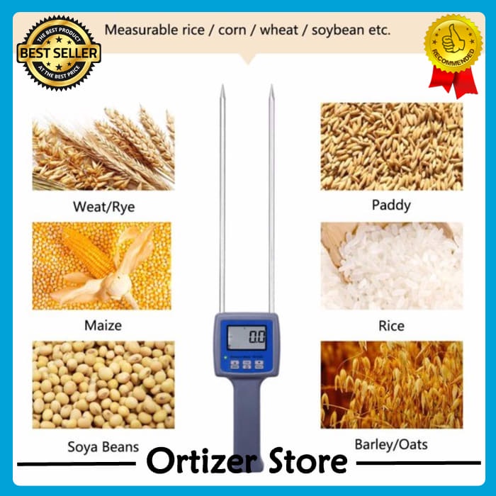 Terlaris Moisture Meter TK100G 6-30 persen Ukur Kadar Air jagung beras tepung kacang Elegan