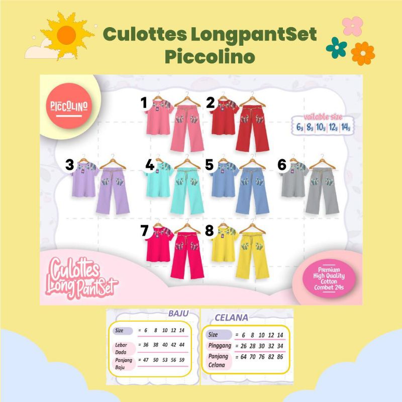 Set long kulot by Piccolino.. cakep bangeet