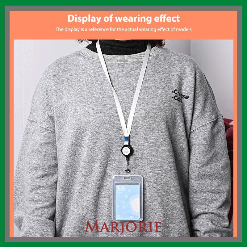 Kartu Bus Izin Kerja Siswa Kartu Makan Plastik Dua Sisi Pemegang Kartu Transparan-MJD